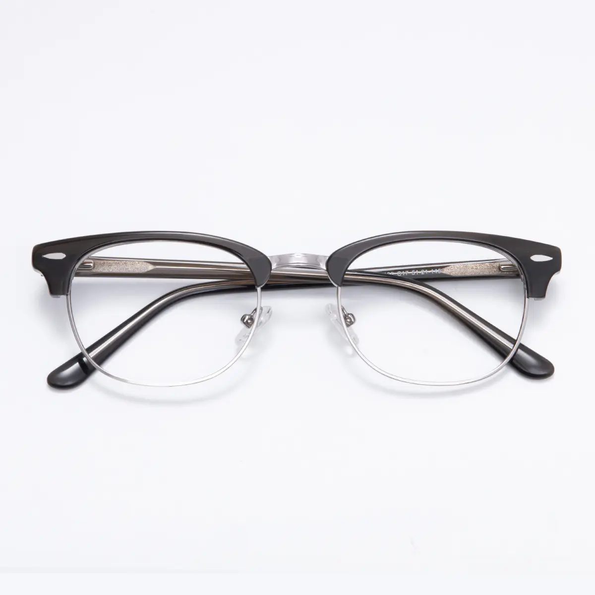 Browline Gray/Silver Eyeglasses