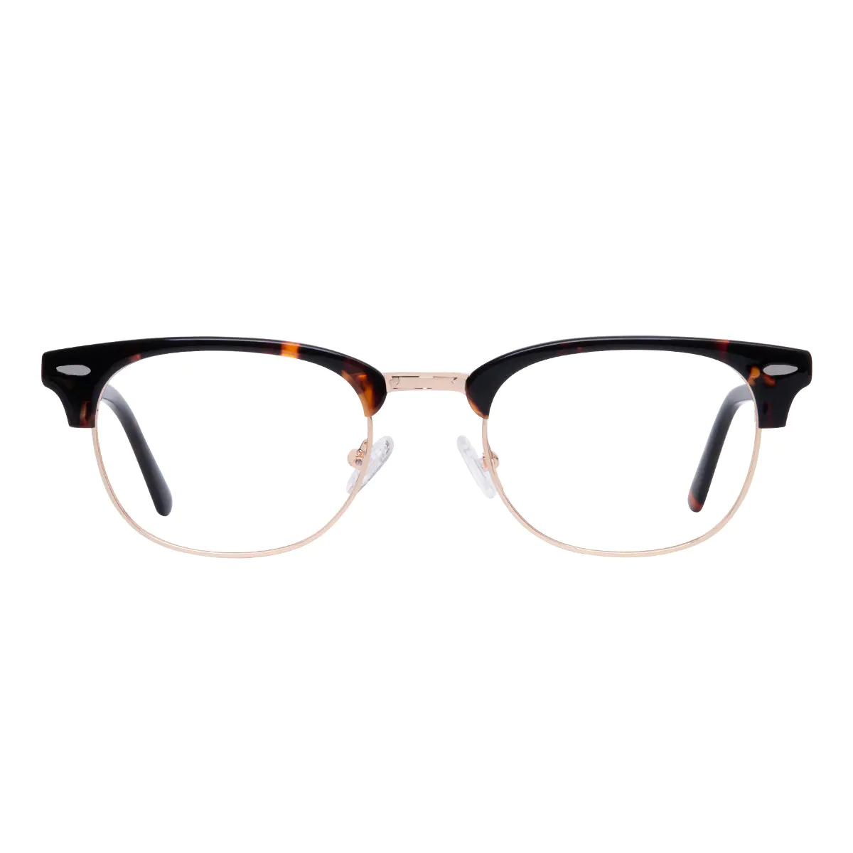 Browline Tortoiseshell Gold Eyeglasses