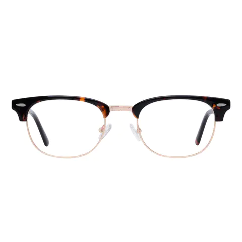 Browline Tortoiseshell Gold Eyeglasses