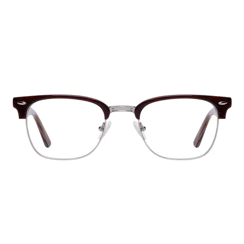 Browline Brown/Silver Eyeglasses