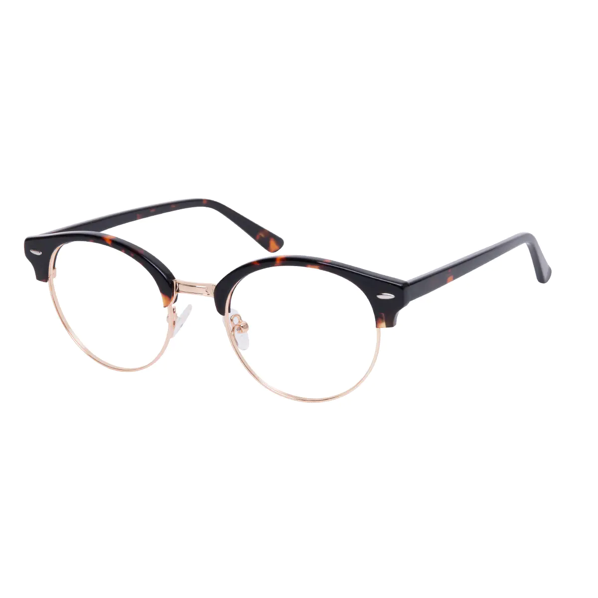 Browline Tortoiseshell/Gold Eyeglasses