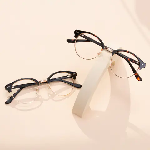 Browline Tortoiseshell/Gold Eyeglasses