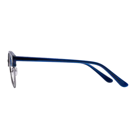 Browline Blue/Silver Eyeglasses