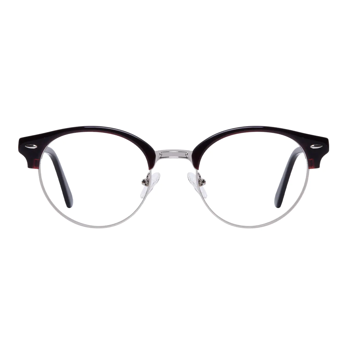 Browline Black Gold Eyeglasses
