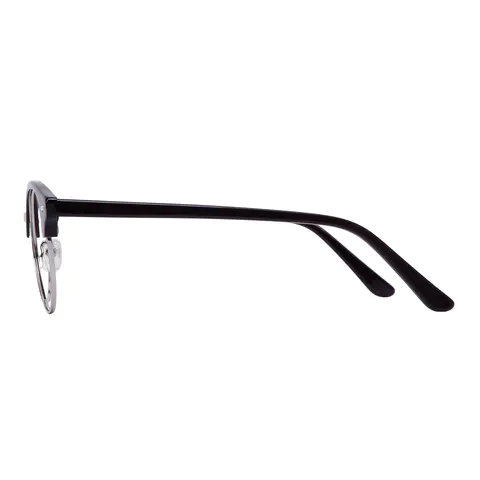 Browline Black Gold Eyeglasses