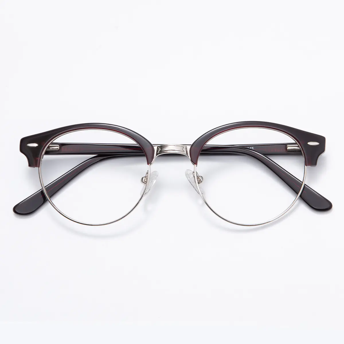 Browline Black Gold Eyeglasses