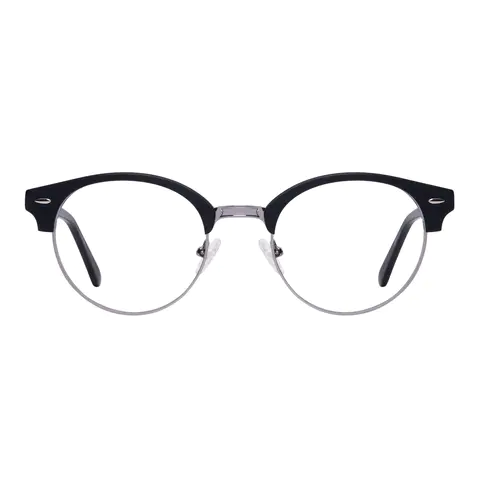 Browline Matte Black Eyeglasses