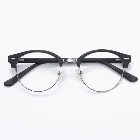 Browline Matte Black Eyeglasses