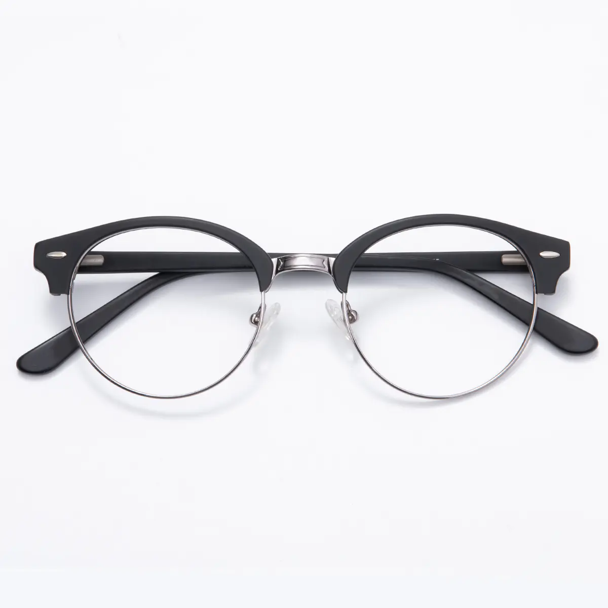 Browline Matte Black Eyeglasses