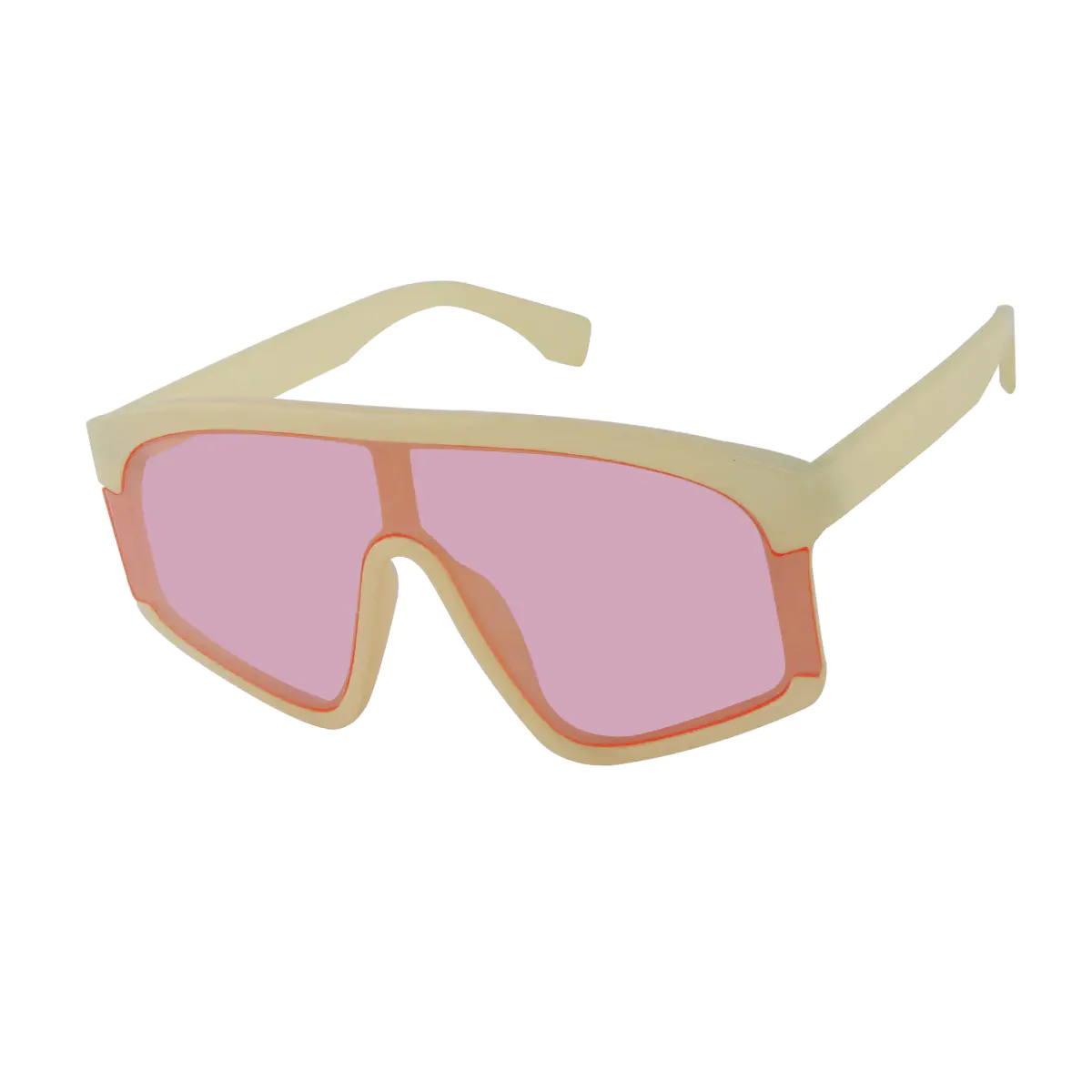 Aviator Pale Pink Sunglasses