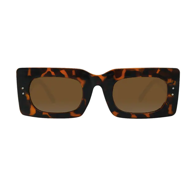 Rectangle Tortoiseshell Sunglasses