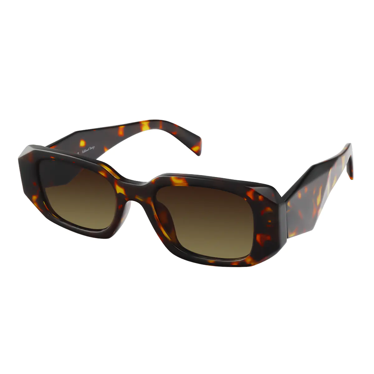 Rectangle Tortoiseshell Sunglasses