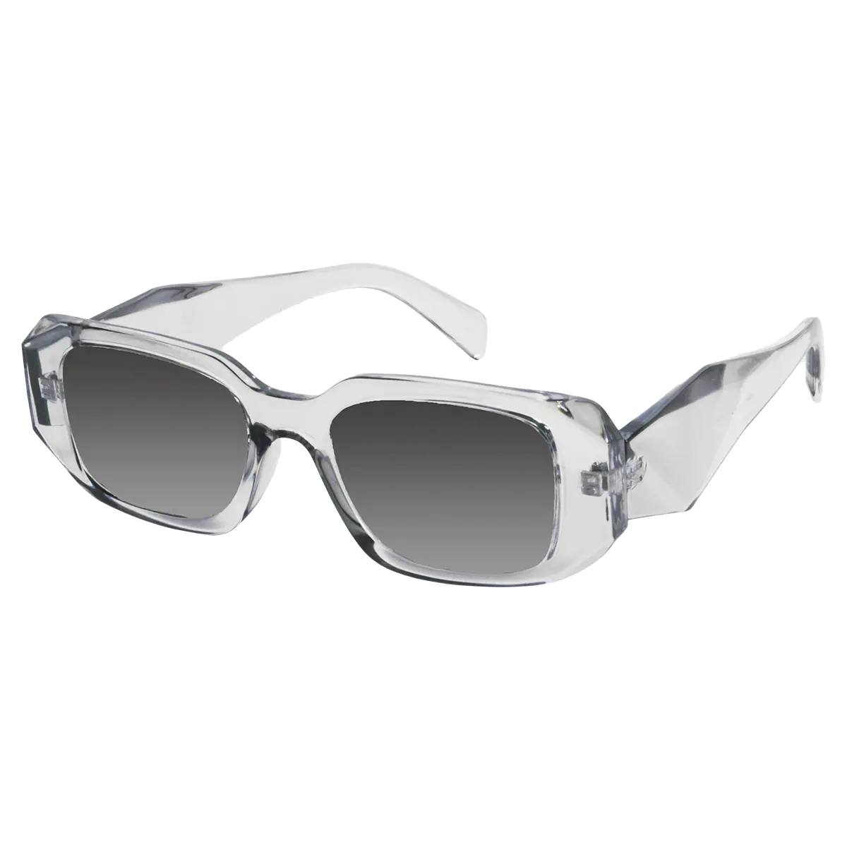 Rectangle Grey Sunglasses