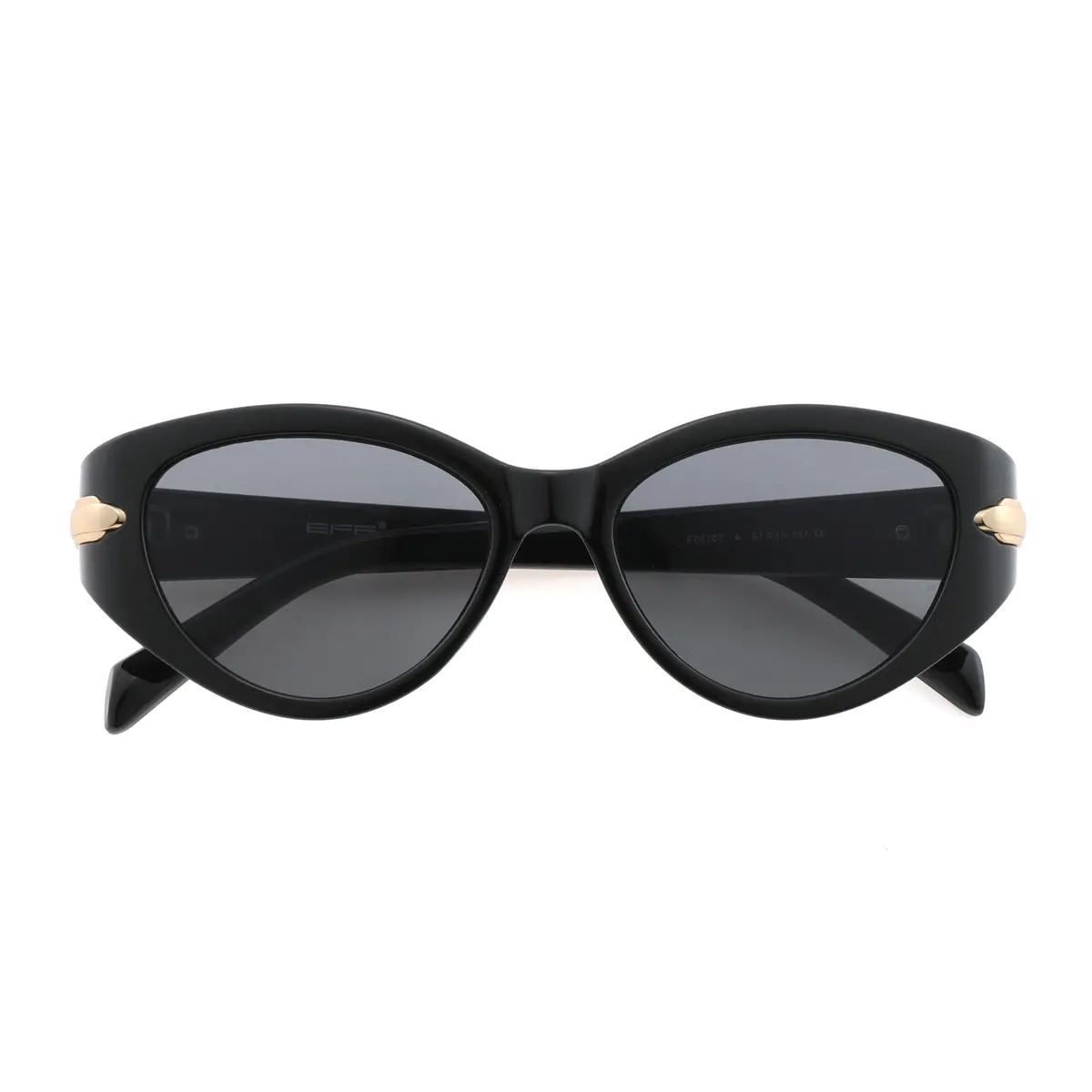 Oval Black Sunglasses