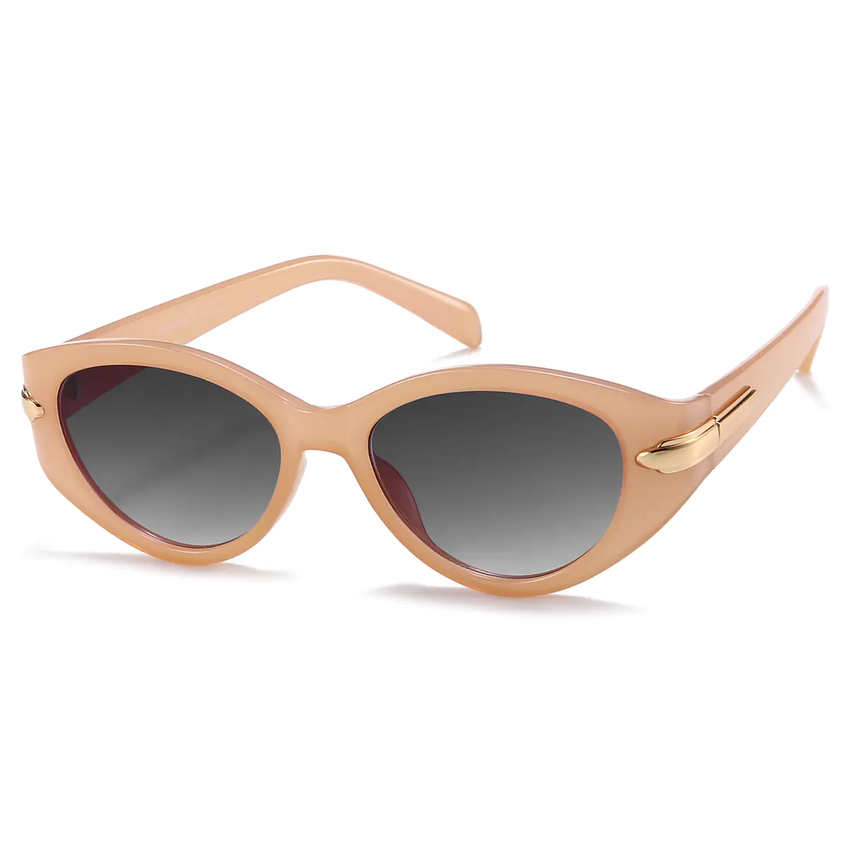 Oval Orange Sunglasses