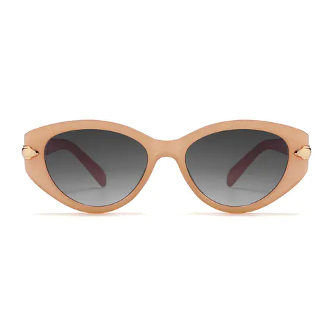 Oval Orange Sunglasses