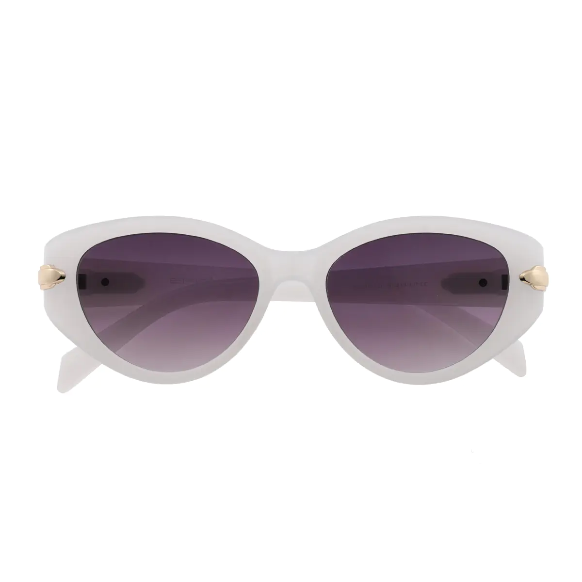 Oval White Sunglasses