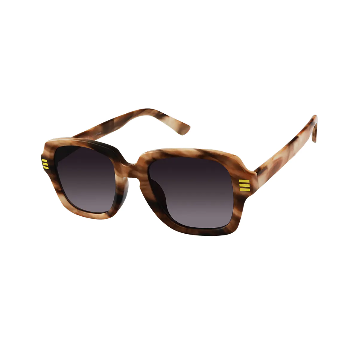 Square Ruby Tortoiseshell Sunglasses