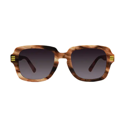 Square Ruby Tortoiseshell Sunglasses