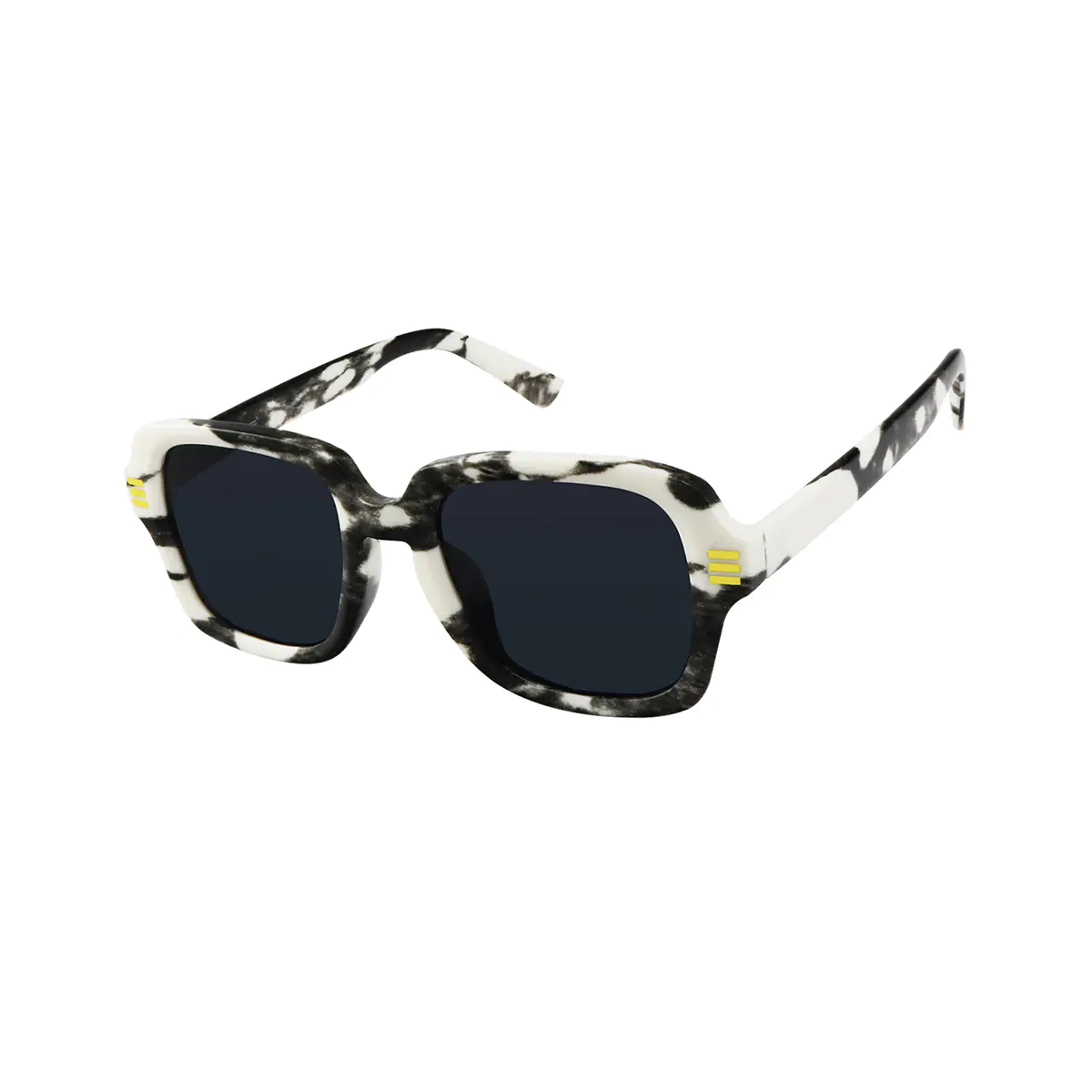 Square Ivory Tortoiseshell Sunglasses