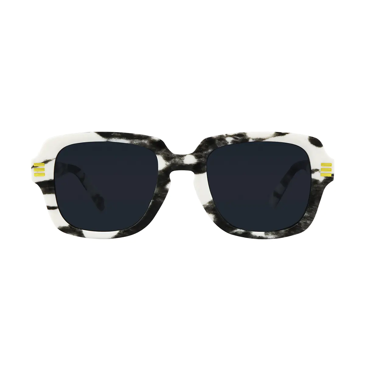 Square Ivory Tortoiseshell Sunglasses
