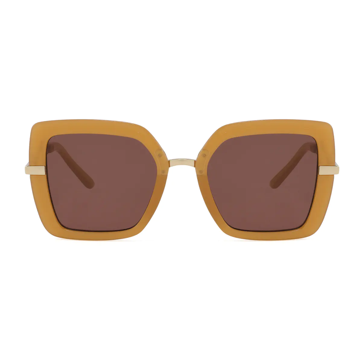 Square Brown Sunglasses