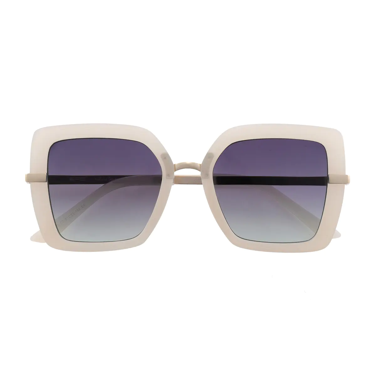 Square White Sunglasses