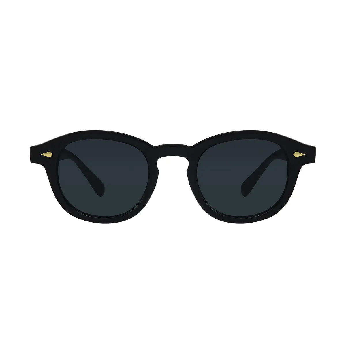 Round Black Sunglasses