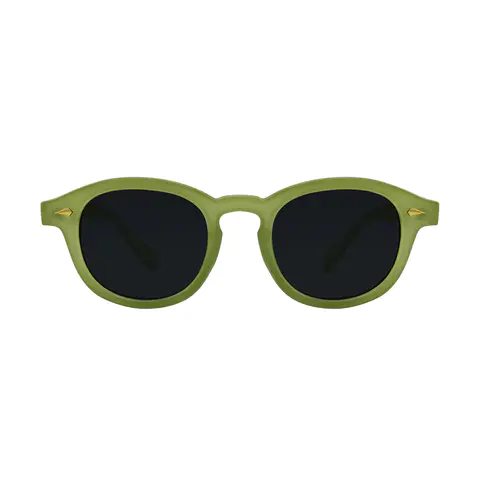 Round Green Sunglasses