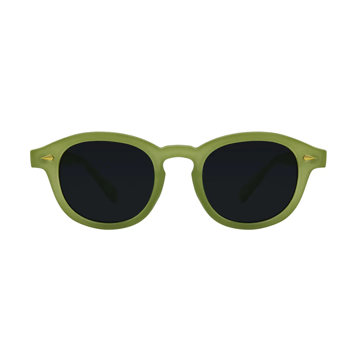 Round Green Sunglasses