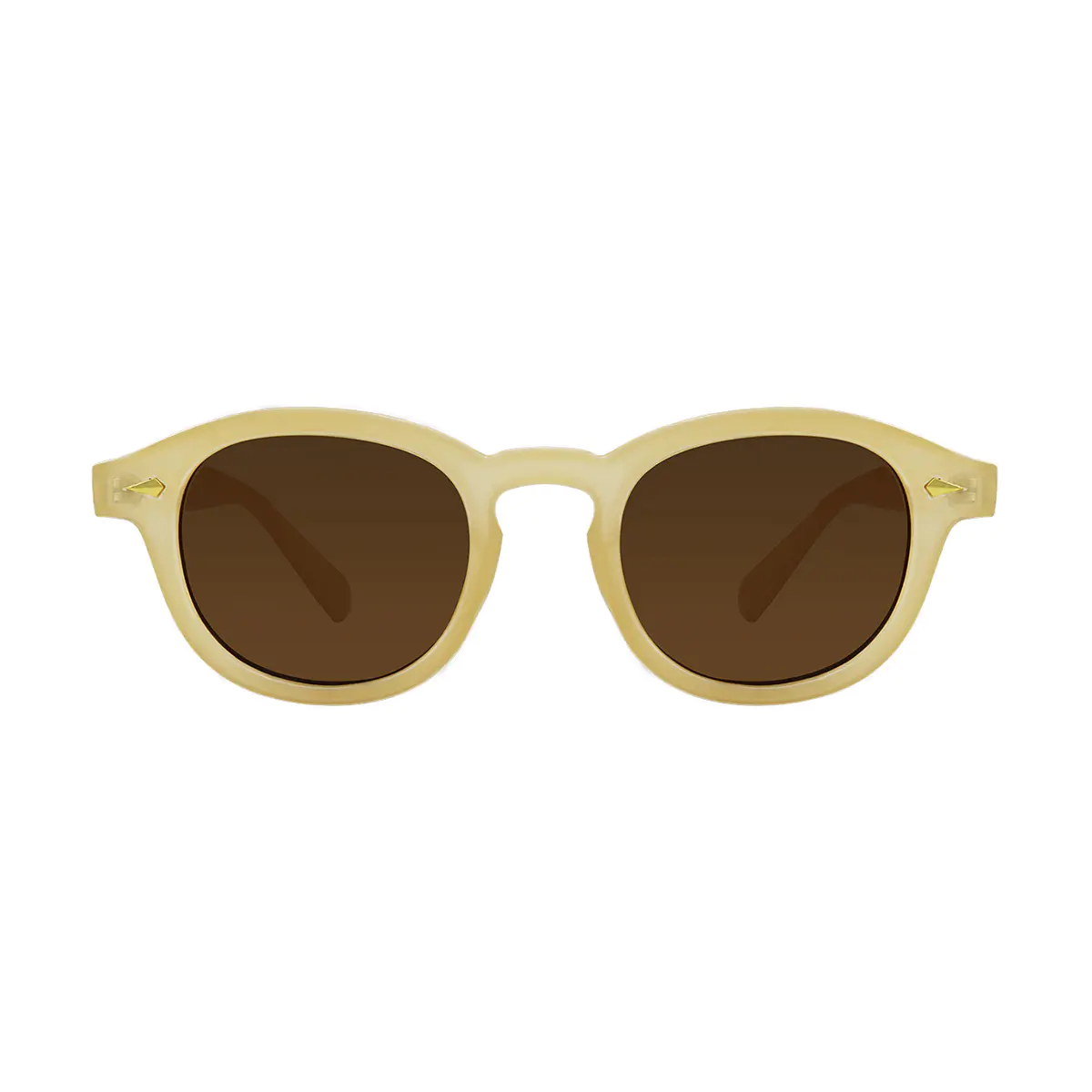 Round Yellow Sunglasses