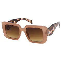 Square Light Brown Sunglasses