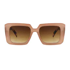 Square Light Brown Sunglasses