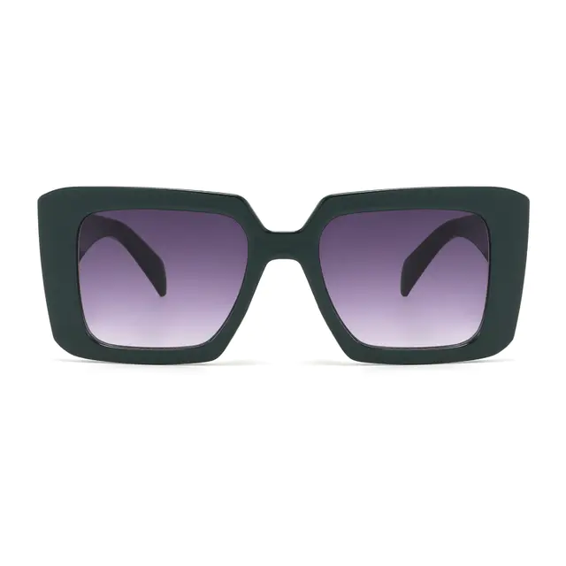 Square Green Sunglasses