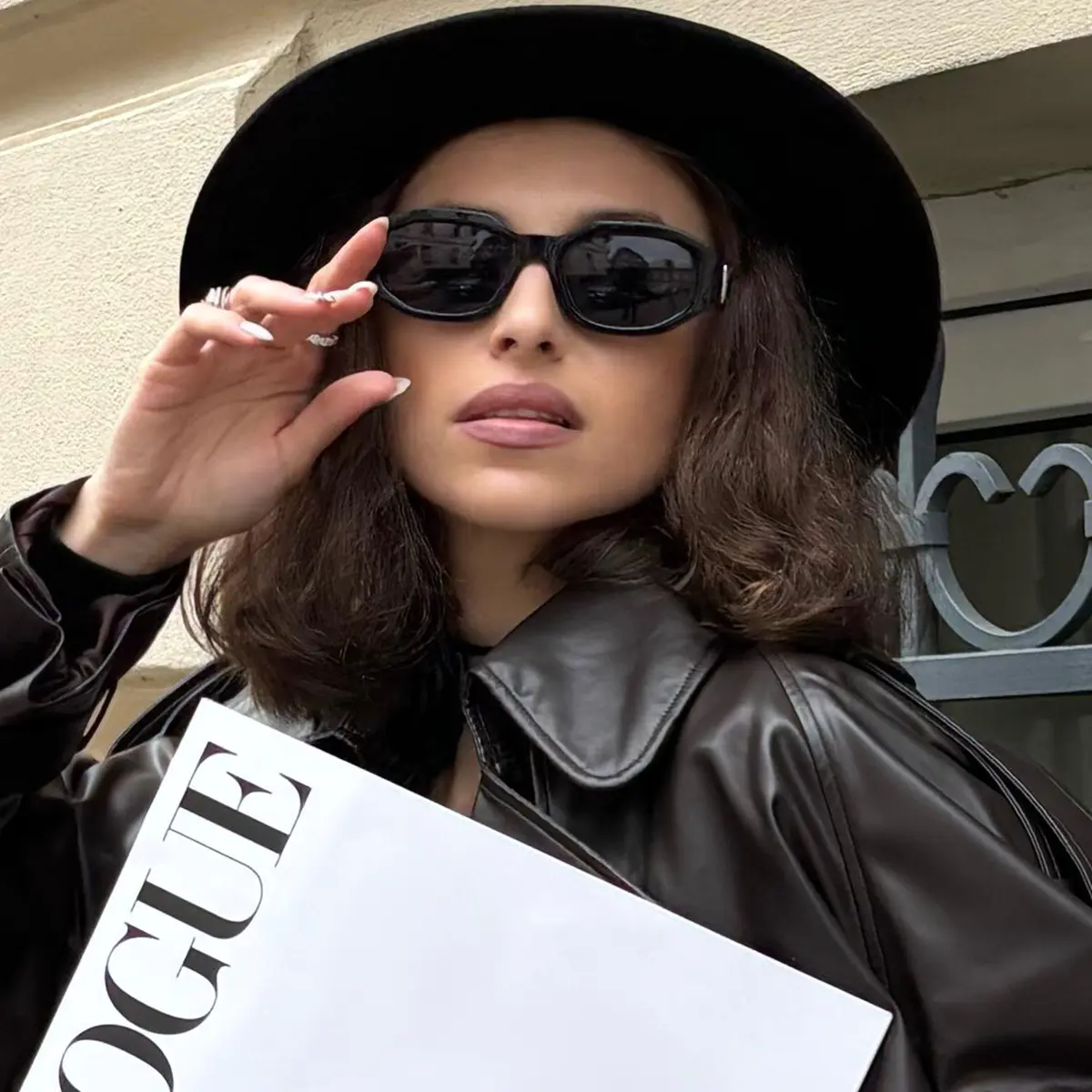 Geometric Black Sunglasses