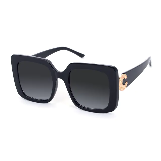 Square Black Sunglasses