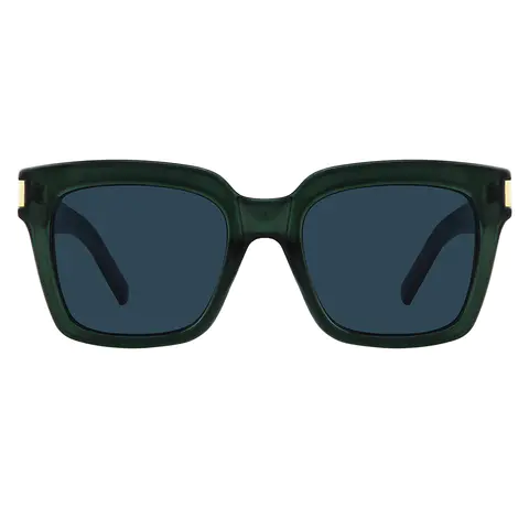 Square Dark Green Sunglasses