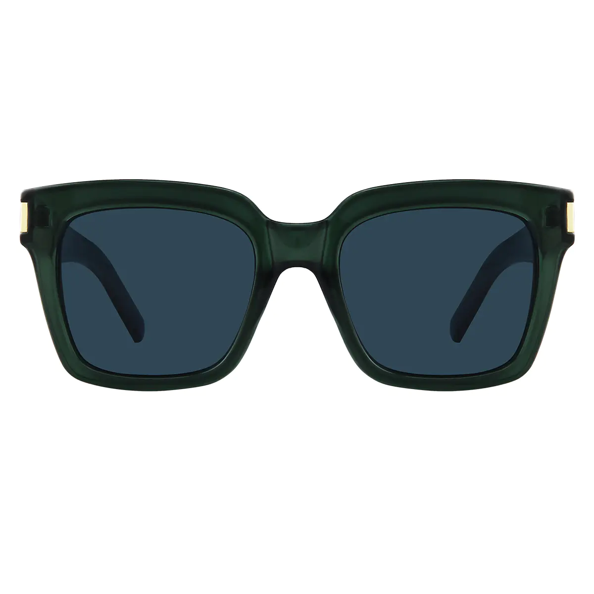 Square Dark Green Sunglasses
