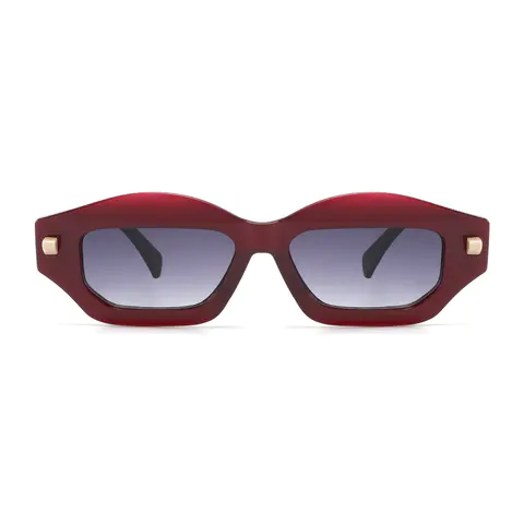 Geometric Wine Sunglasses