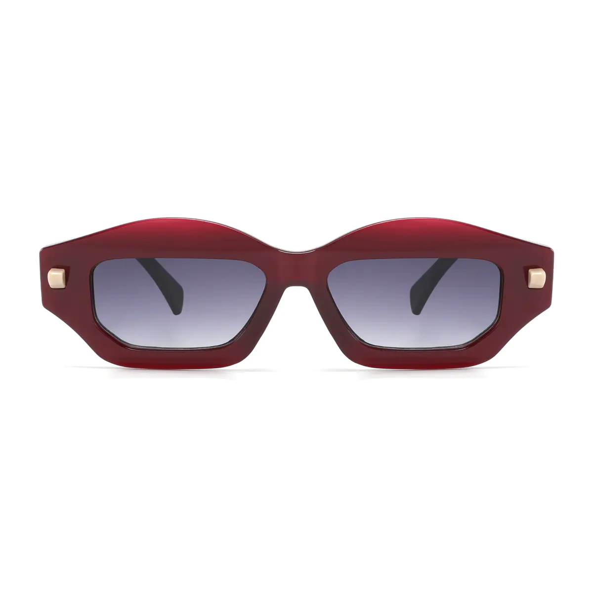 Geometric Wine Sunglasses