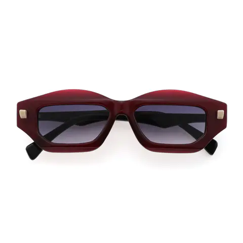 Geometric Wine Sunglasses