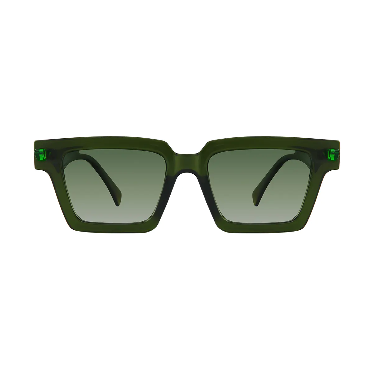 Square Green Sunglasses