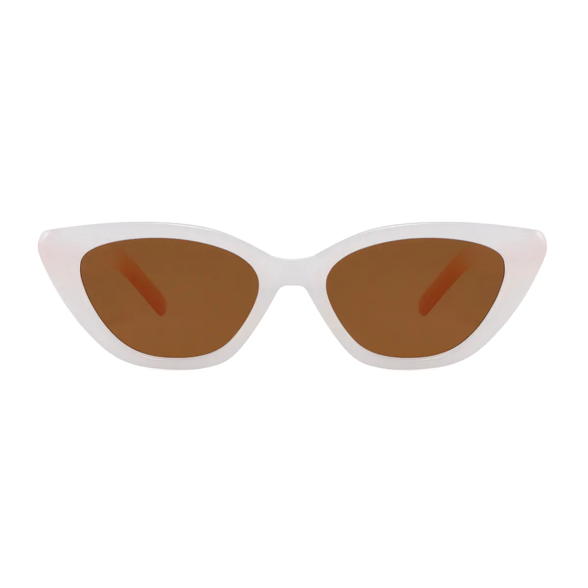 Cat-eye White Sunglasses