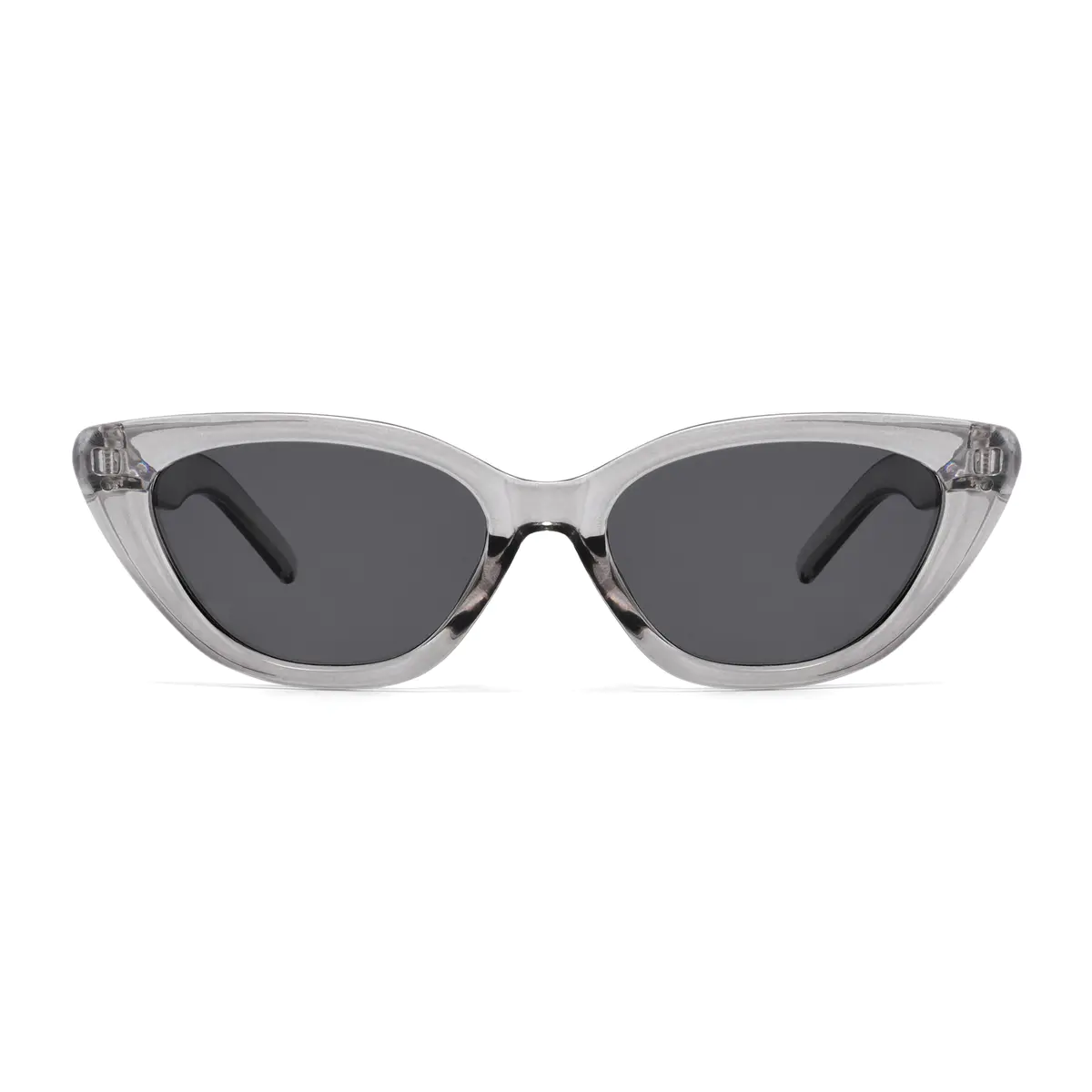 Cat-eye Transparent Gray Sunglasses