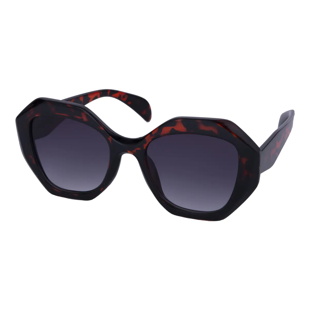 Geometric Tortoiseshell Sunglasses