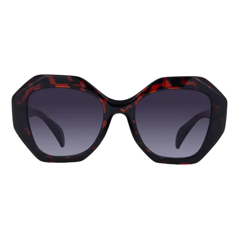 Geometric Tortoiseshell Sunglasses