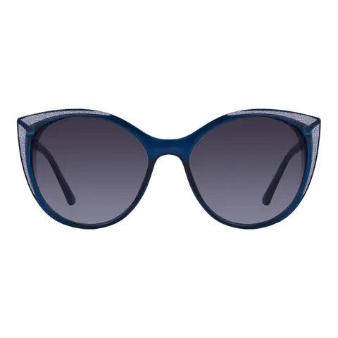 Cat-eye Blue Sunglasses
