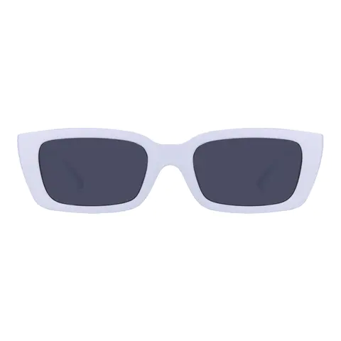 Rectangle White Sunglasses