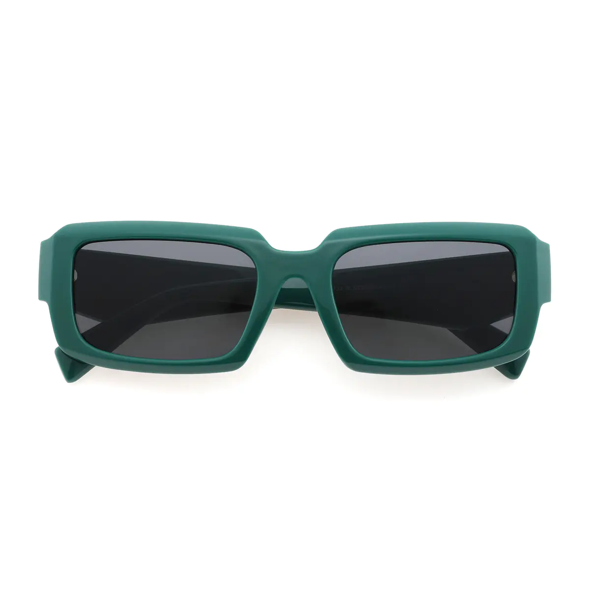 Rectangle Green Sunglasses