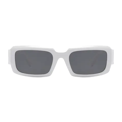 Rectangle White Sunglasses
